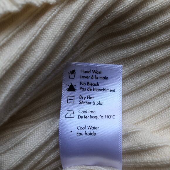 L Space Camryn Top Ivory Ribbed Sweater Long Sleeve Women's Size Small NWT - Picture 14 of 16